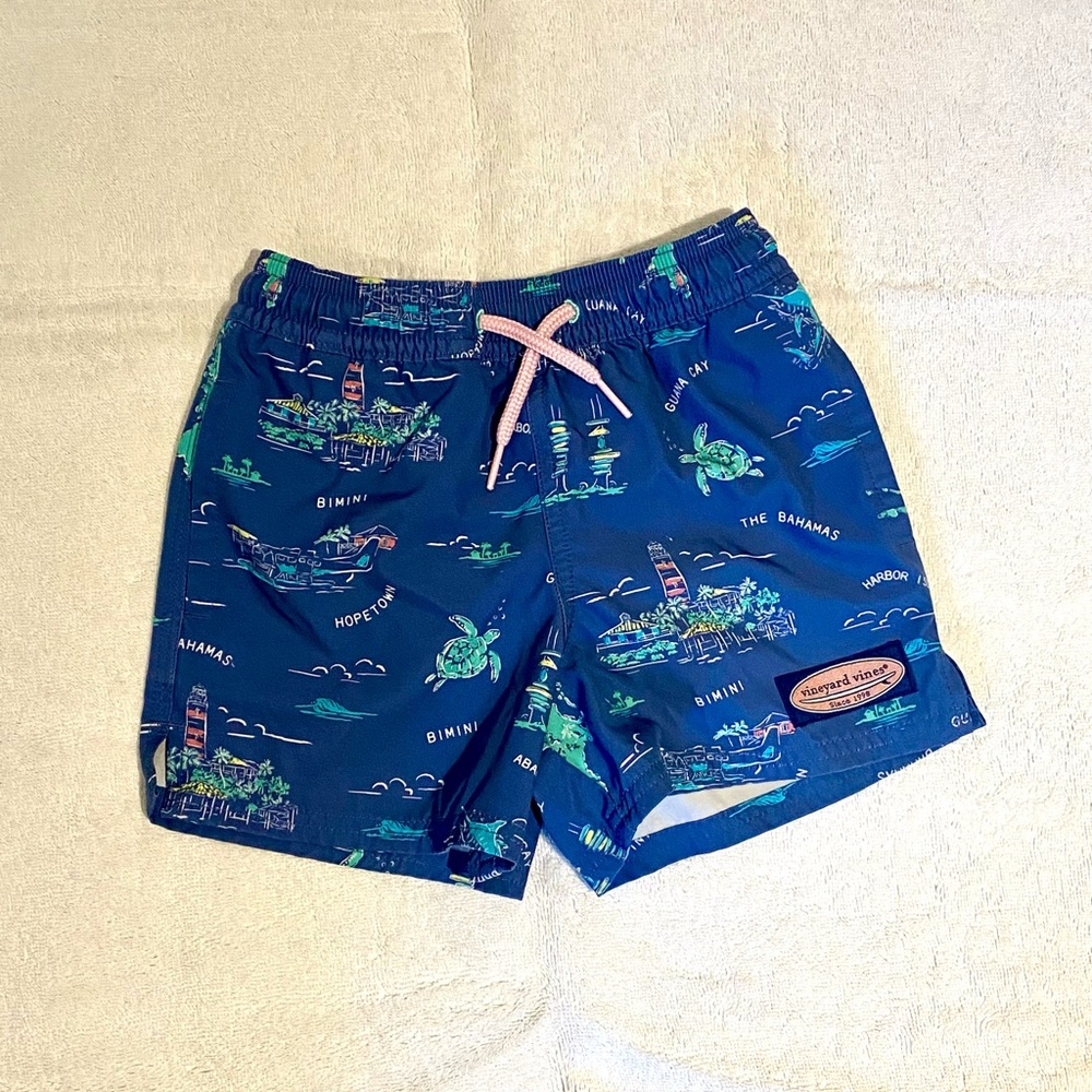 Vineyard Vines Boys Printed Swim Trunks - 3T